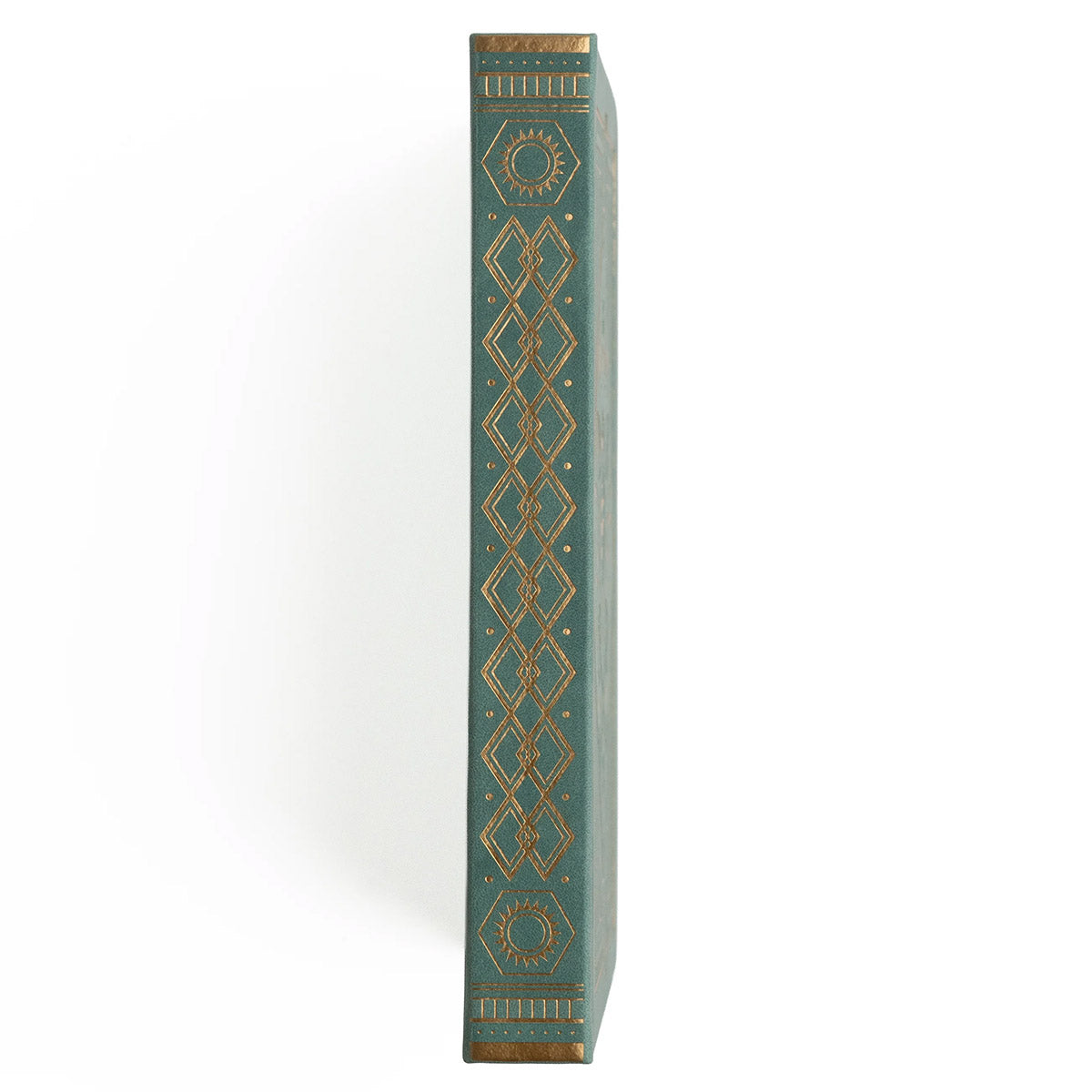 Archer & Olive Bullet Journal Keeper of the Bees in Soft Teal - Zijkant van de cover