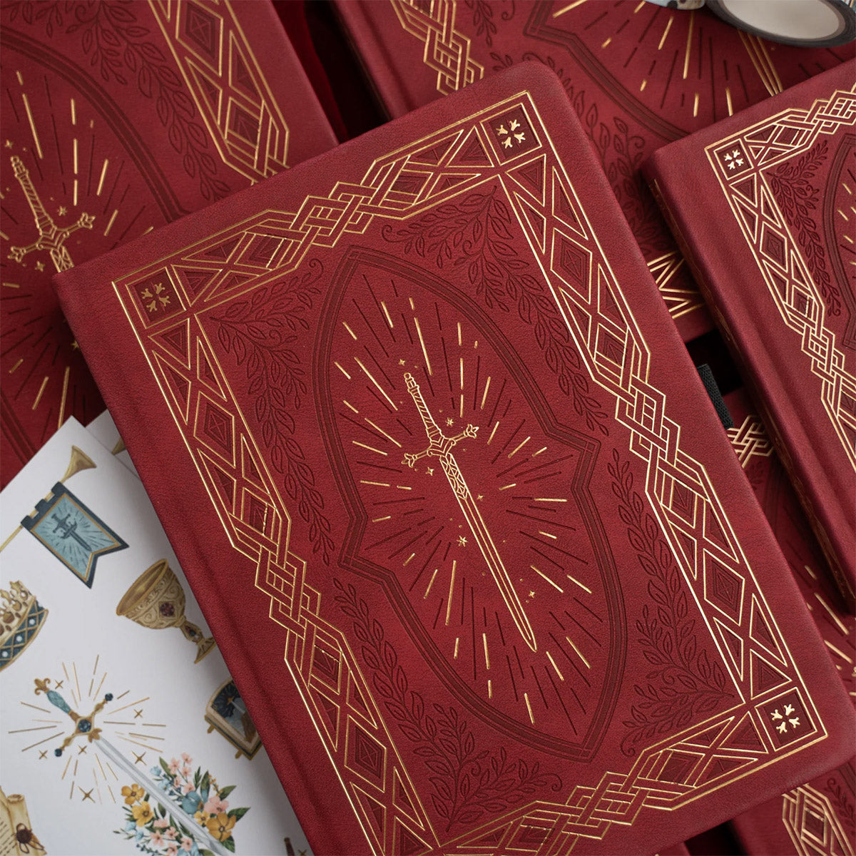 Archer & Olive Bullet Journal Knight's Sword - Detail van de cover