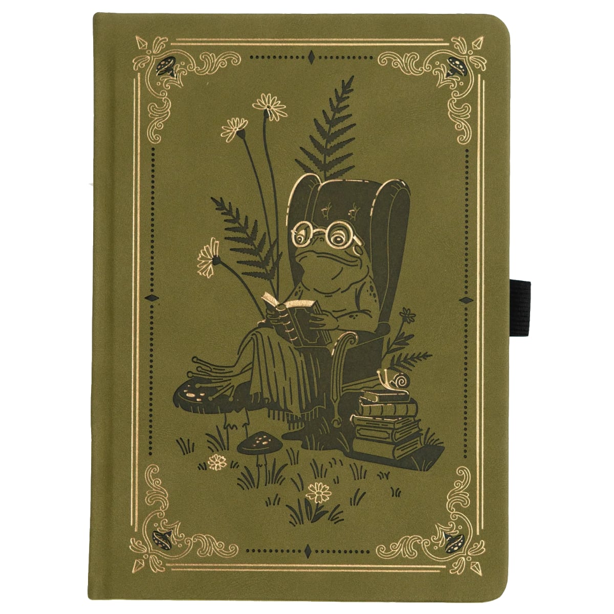 Archer & Olive Bullet Journal Literary Frog A5 Dot Grid - Voorkant van de journal