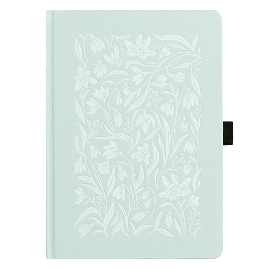 Archer & Olive Bullet Journal Snowdrops A5 Dot Grid - Cover op een witte achtergrond