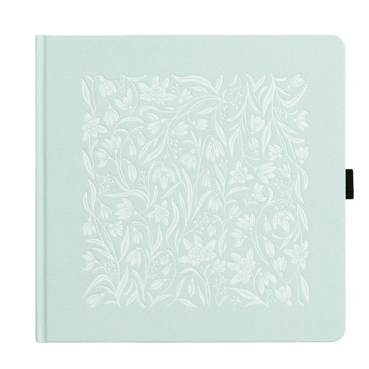 Archer & Olive Bullet Journal Snowdrops Square Dot Grid - Cover op een witte achtergrond