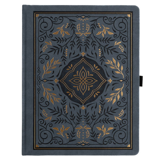 Archer & Olive Bullet Journal Storybook in Navy LS Dot Grid - Voorkant op een witte achtergrond