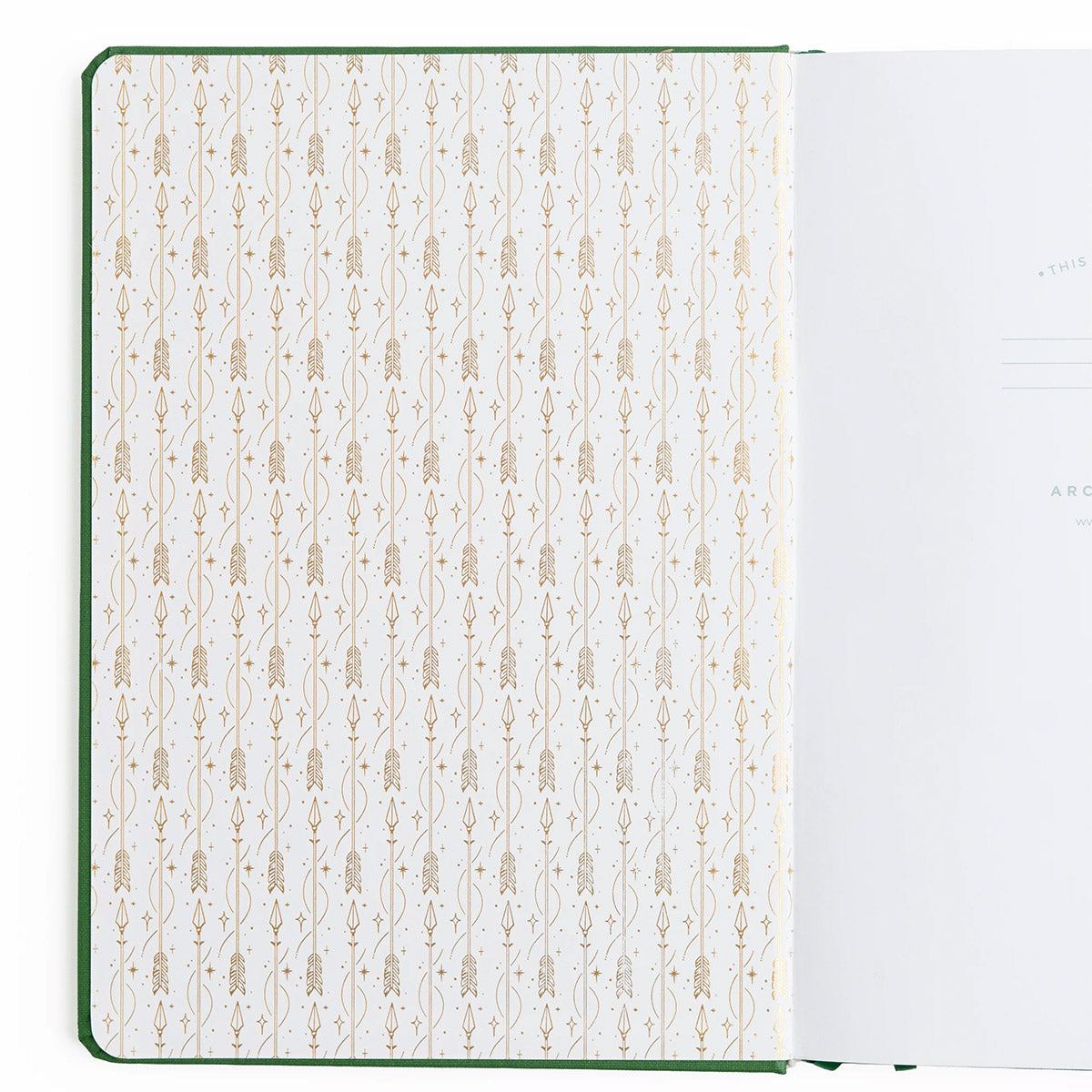 Archer & Olive Bullet Journal The Archer - Binnenkant van de kaft van de bullet journal