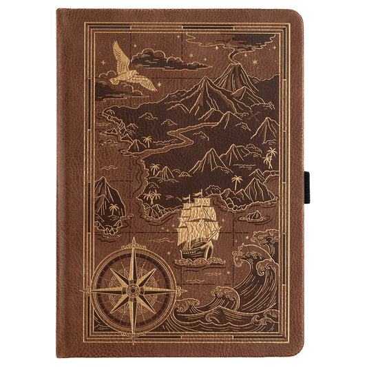 Archer & Olive Bullet Journal Treasure Map A5 - Voorkant van de journal op een witte achtergrond