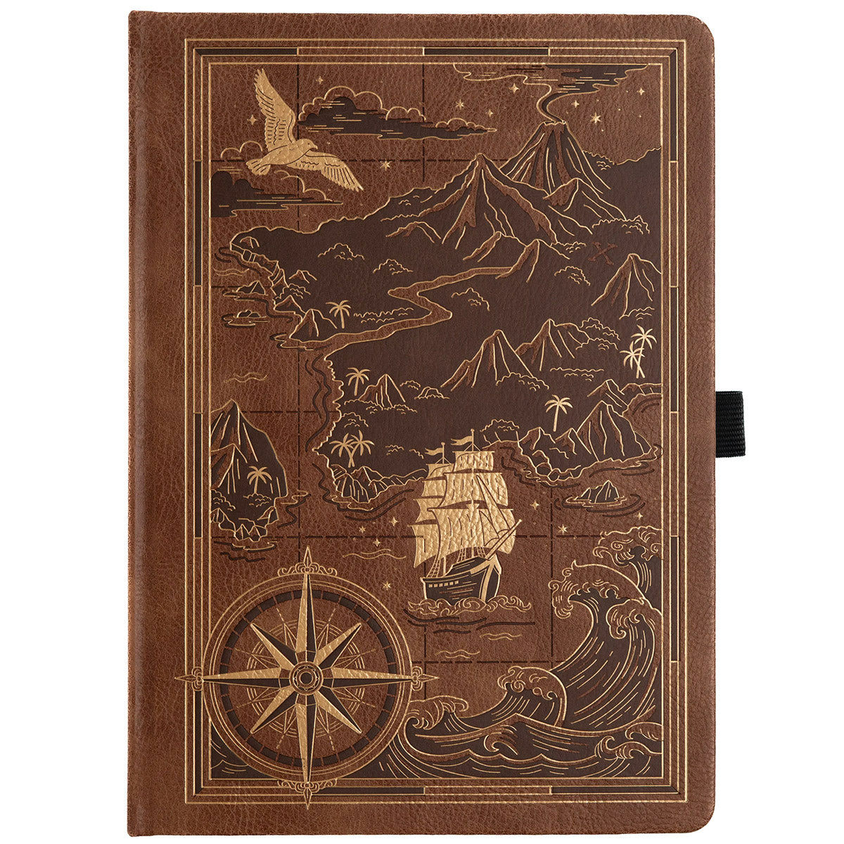 Archer & Olive Bullet Journal Treasure Map B5 - Voorkant van de journal op een witte achtergrond