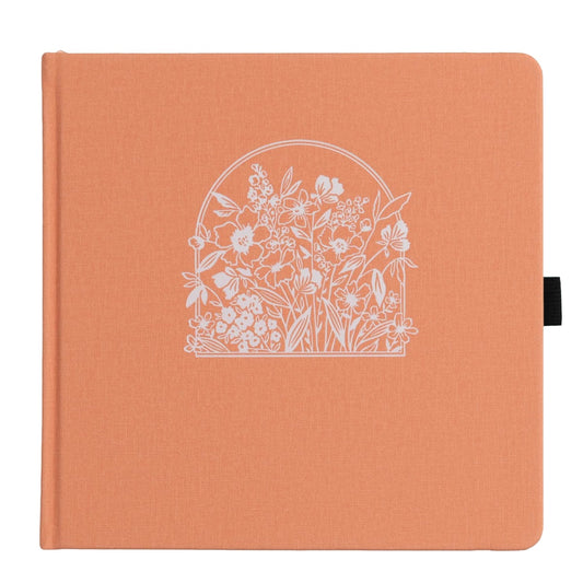 Archer & Olive Bullet Journal Wildflowers Framed Square Dot Grid - Voorkant van de journal