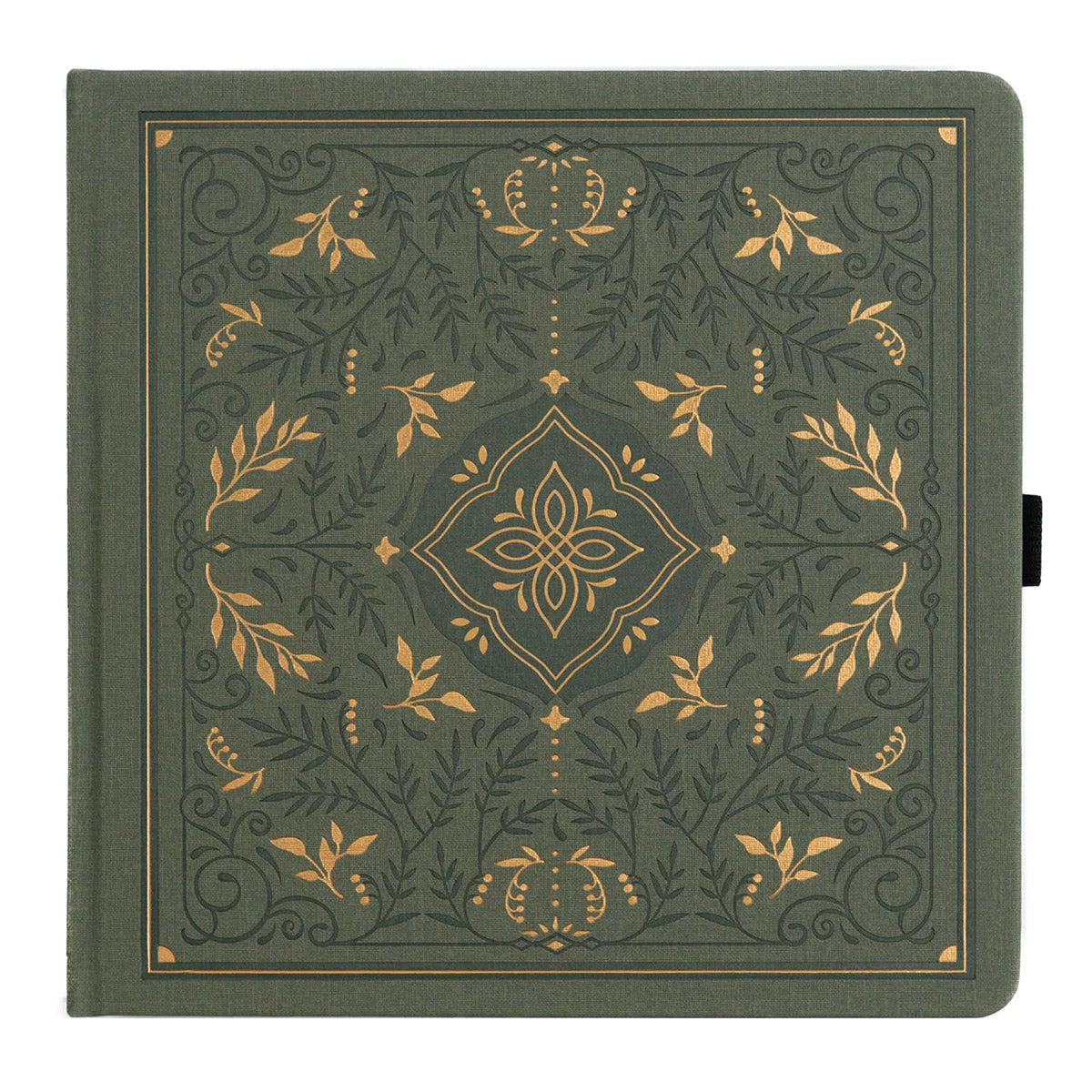 Archer & Olive Bullet Journal Storybook In Vintage Olive Square - Cover van de voorkant