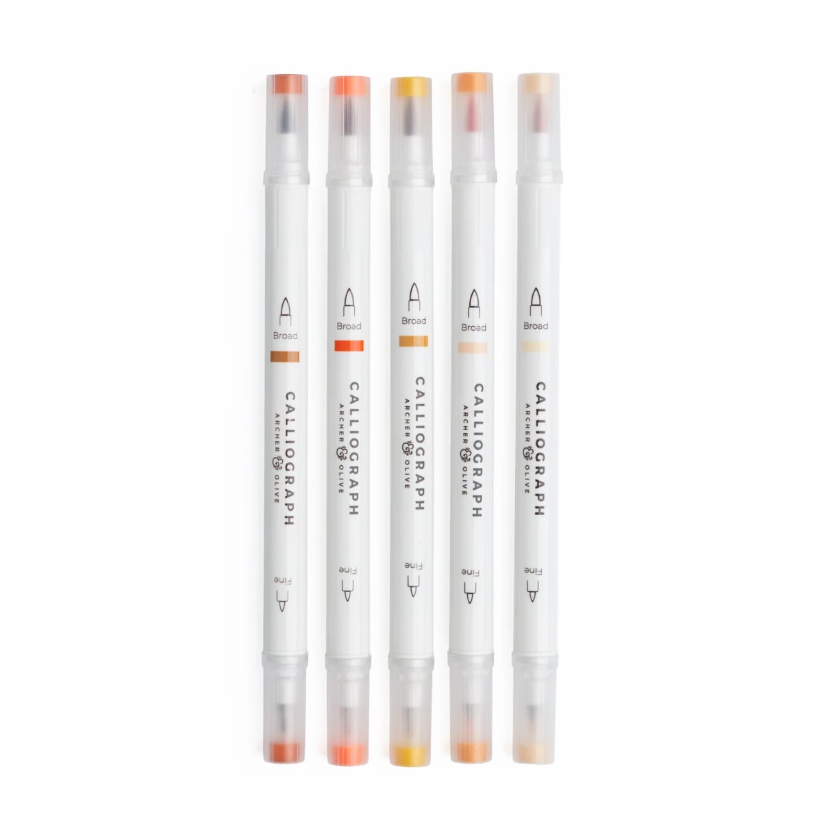 Archer & Olive Calliograph Burnt Orange Hues - Set van 5