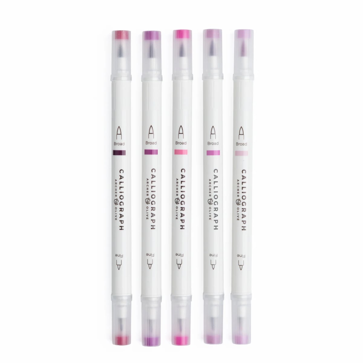 Archer & Olive Calliograph Fuchsia Hues - Set van 5 kleuren