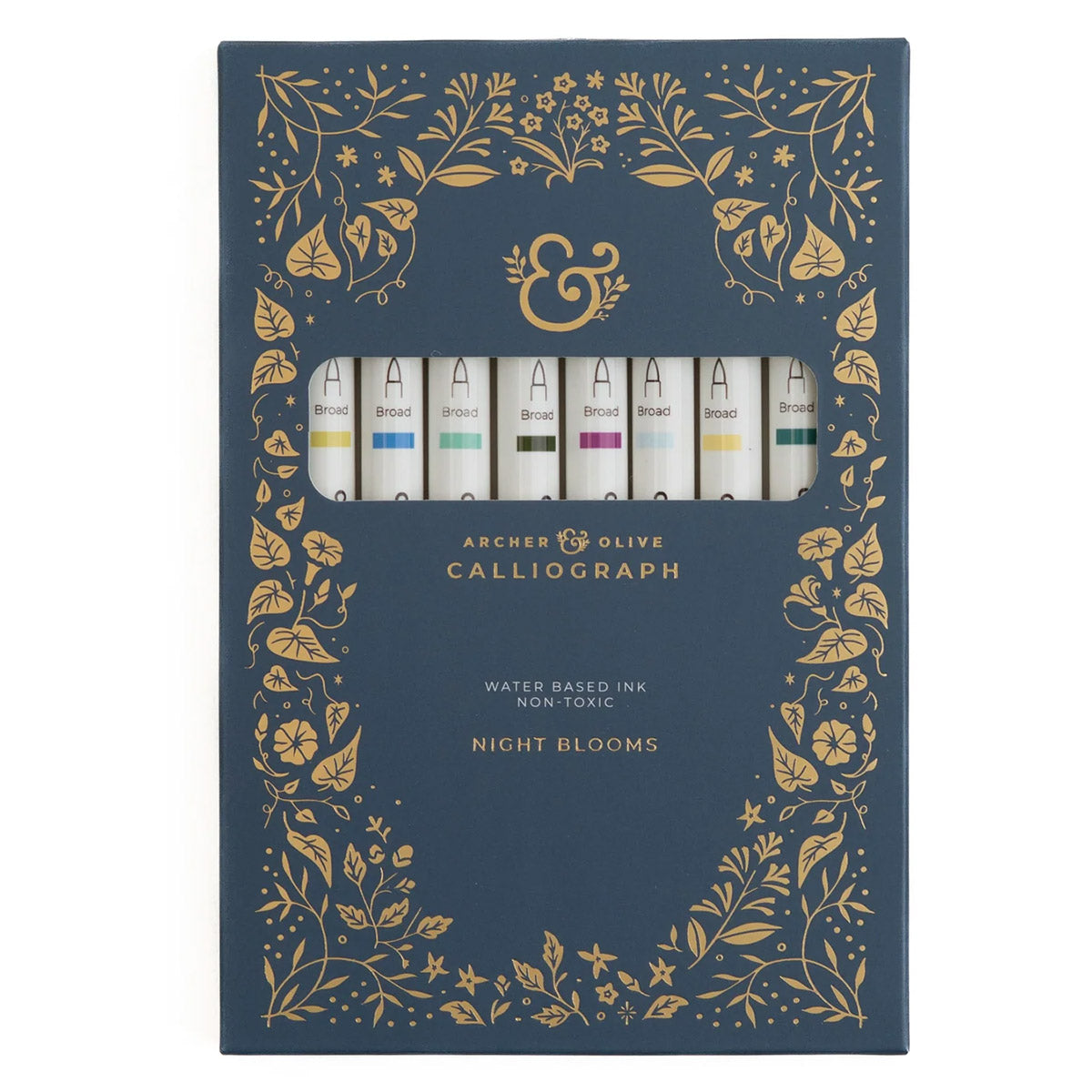 Archer & Olive Calliograph - Night Blooms