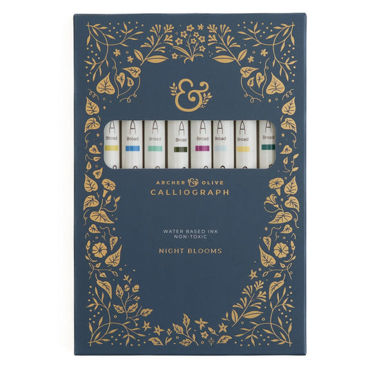 Archer & Olive Calliograph - Night Blooms