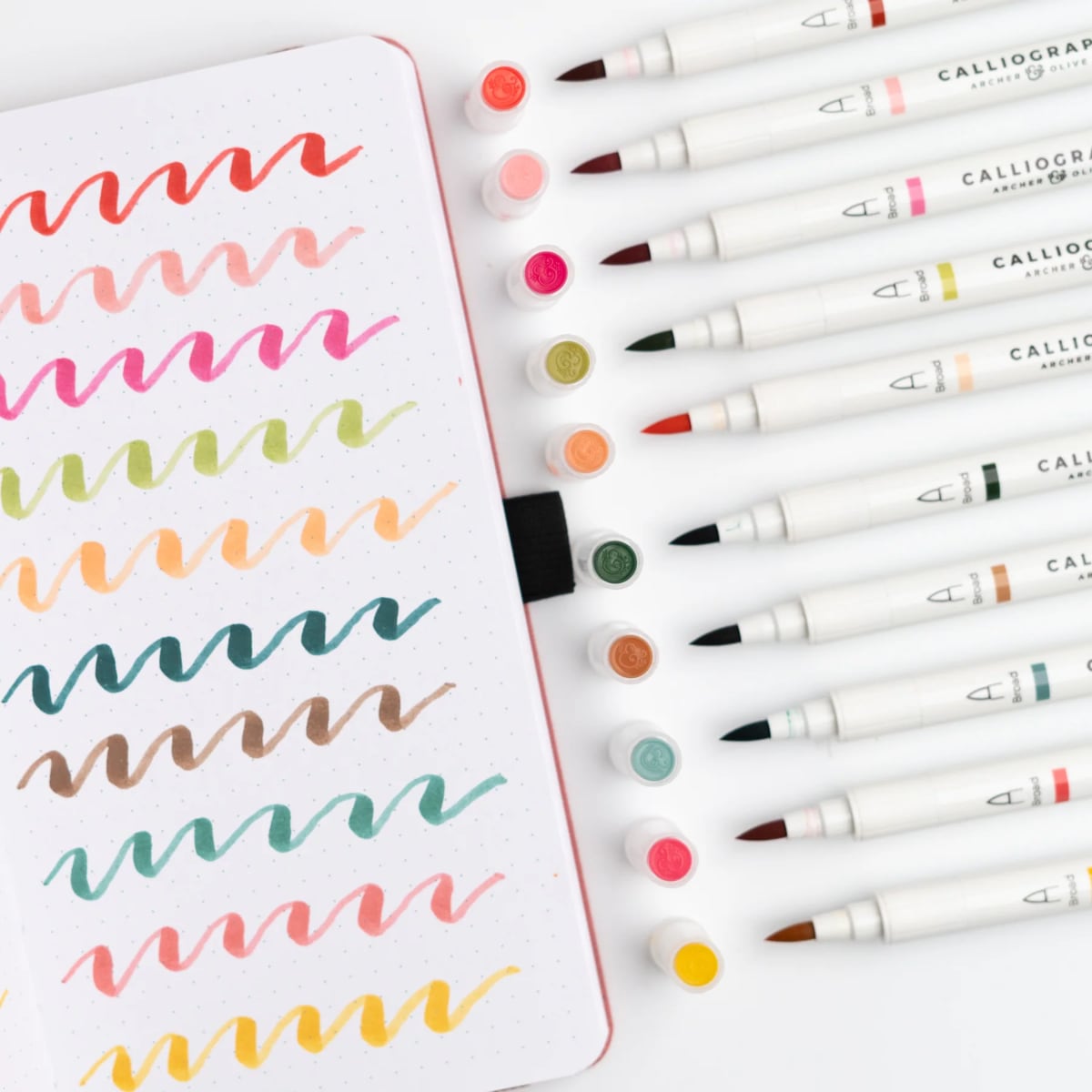 Archer & Olive Calliograph - Meadow & Vine - Voorbeeld van de kleuren