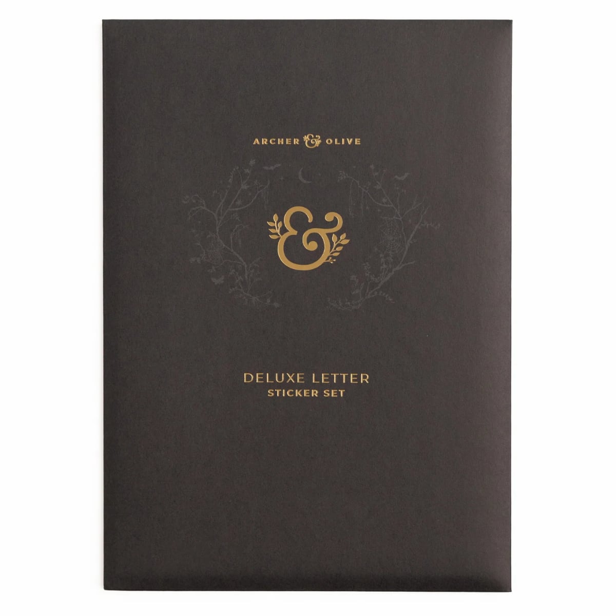 Archer & Olive DeLuxe Letter Sticker Set - Black - Verpakking