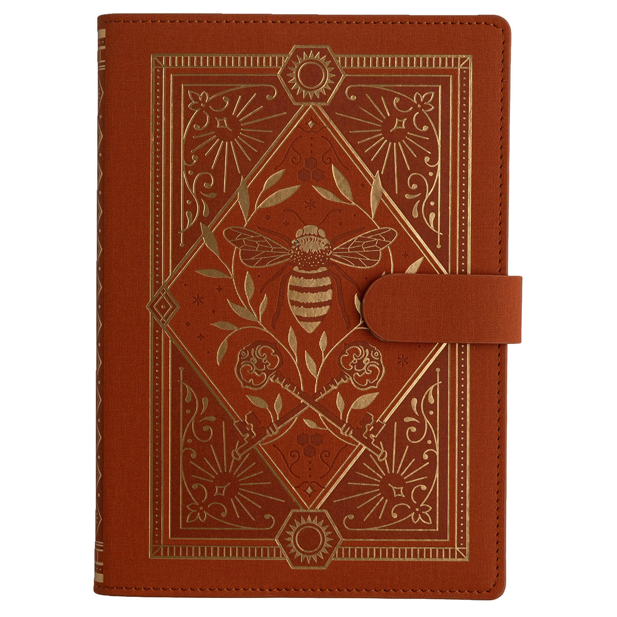 Archer & Olive DeLuxe System Keeper of the Bees in Rust A5 - Cover van de voorkant op een witte achtergrond