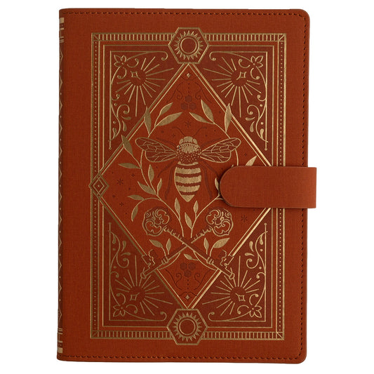 Archer & Olive DeLuxe System Keeper of the Bees in Rust A5 - Cover van de voorkant op een witte achtergrond