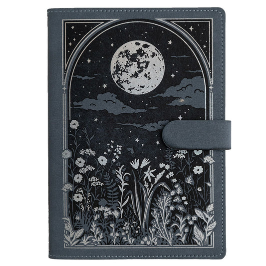 Archer & Olive DeLuxe System Moonlit Garden A5 - Voorkant van de cover journal op een witte achtergrond