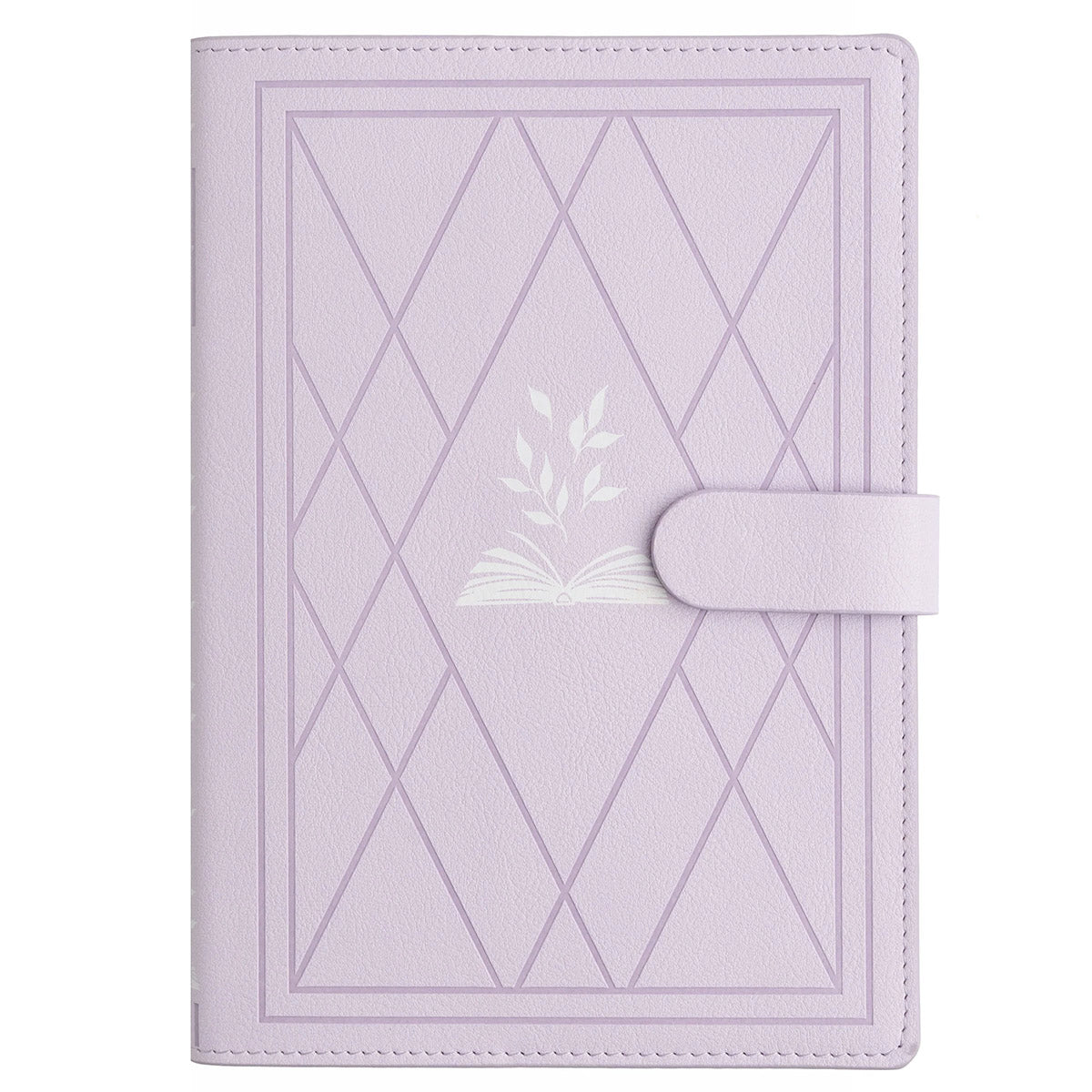 Archer & Olive DeLuxe System Vintage Library in Lilac A5 - Cover op een witte achtergrond
