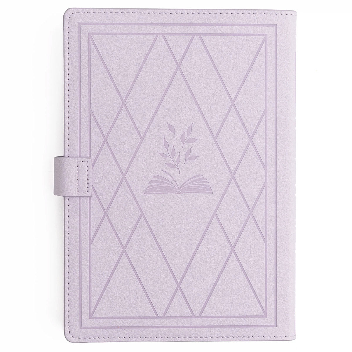 Archer & Olive DeLuxe System Vintage Library in Lilac A5 - Achterkant van de journal op een witte achtergrond