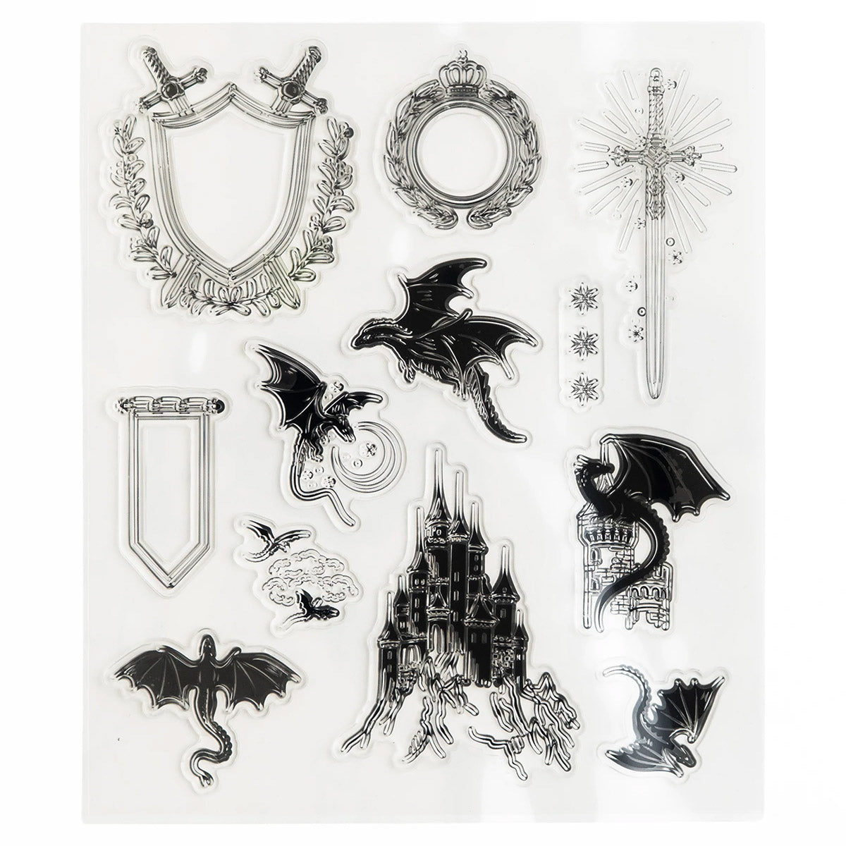 Archer & Olive Stamp Set - Dragon Spire