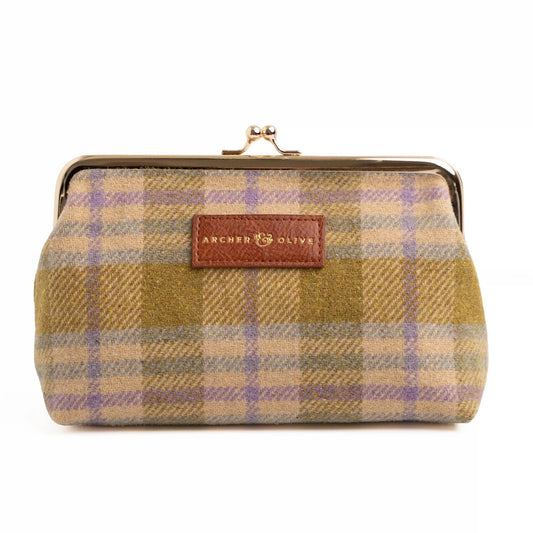 Archer & Olive Forest Findings Plaid Kiss-Lock Pouch