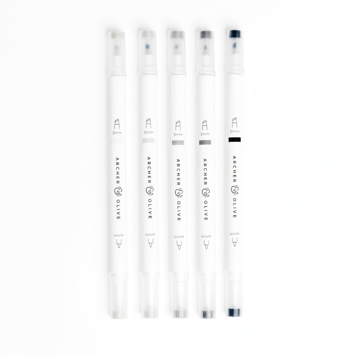 Archer & Olive Grayscale Duographs