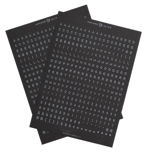 Archer & Olive Stickers - Ink & Type Alpha Set