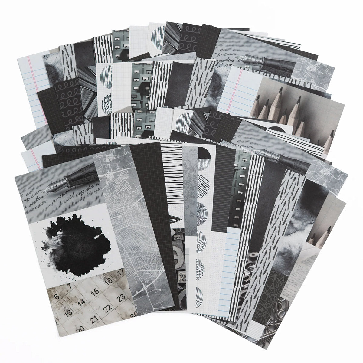 Archer & Olive Forest Ink & Type Collage Paper Pad
