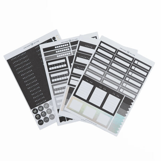 Archer & Olive Stickers - Ink & Type Planning Set