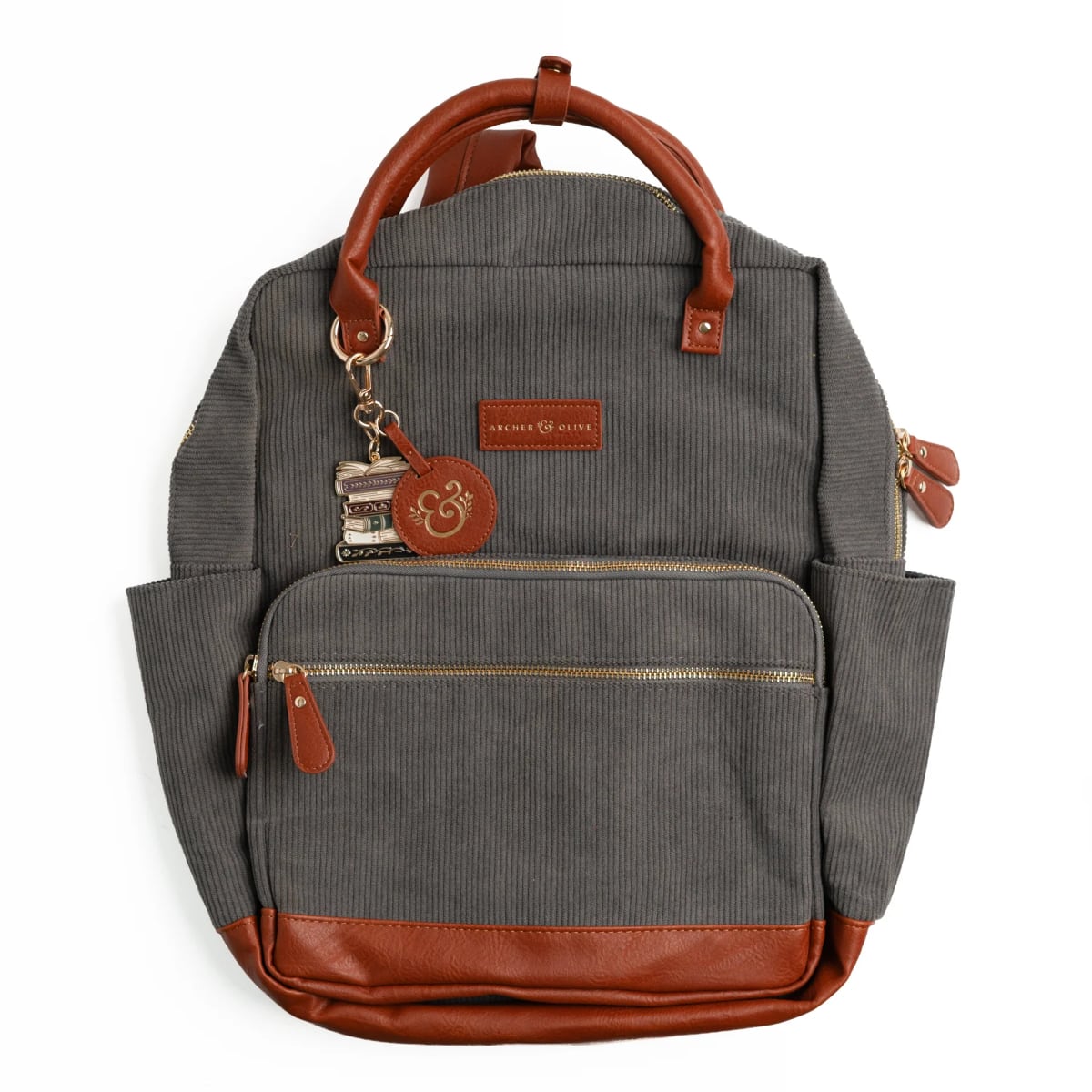 Archer & Olive Quiet Corners Backpack - Gray 