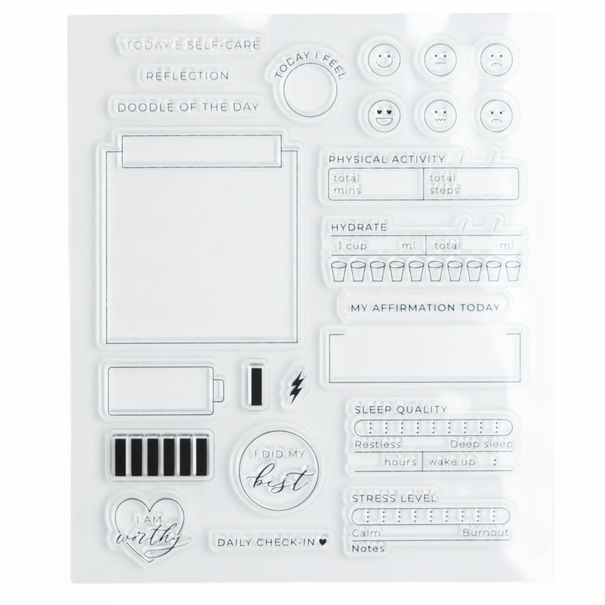 Archer & Olive Stamp Set - Self Care Box