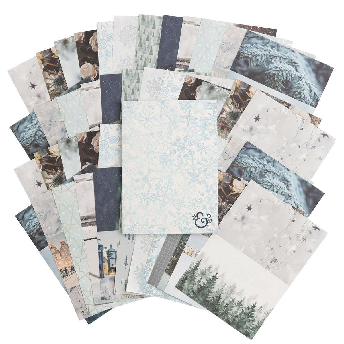 Archer & Olive Forest Snow & Stillness Collage Paper Pad