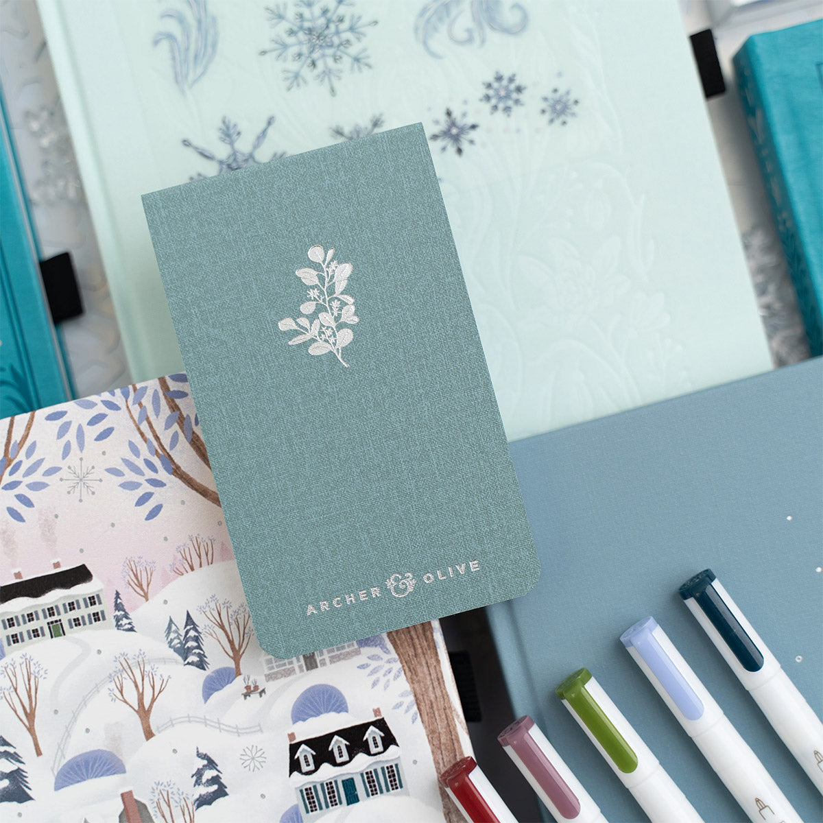 Archer & Olive Memo Pad - Snow & Stillness