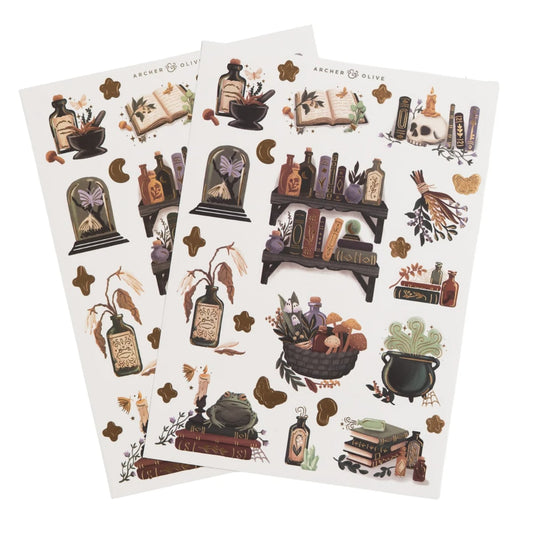 Archer & Olive Stickers - Apothecary Shelf
