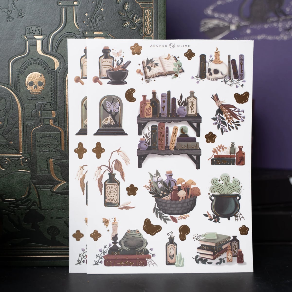 Archer & Olive Stickers - Apothecary Shelf - Sfeerfoto