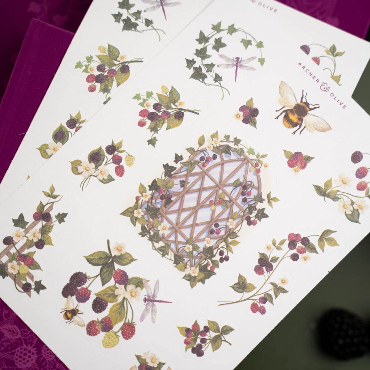 Archer & Olive Stickers - Berries & Vines