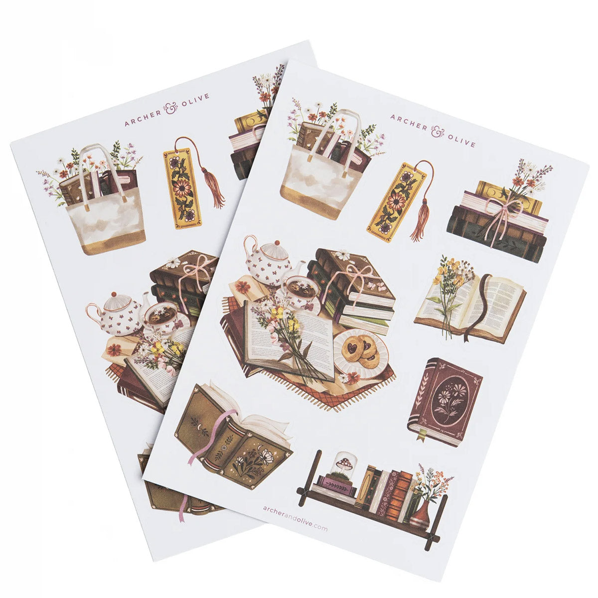 Archer & Olive Stickers - Bookshelf