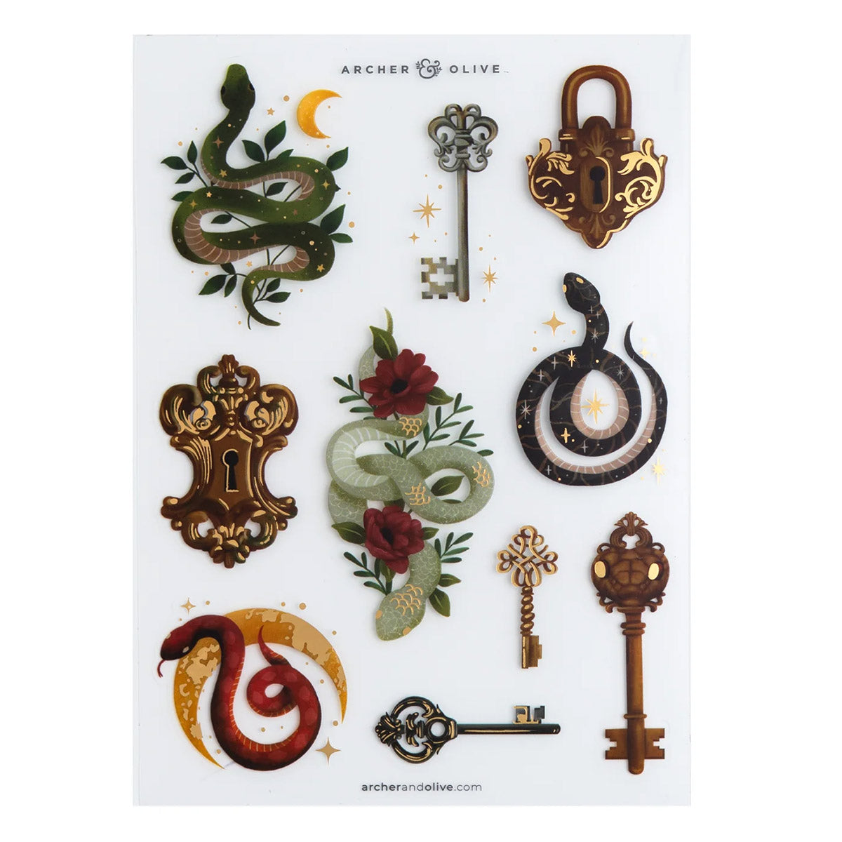 Archer & Olive Stickers - Coiled Key