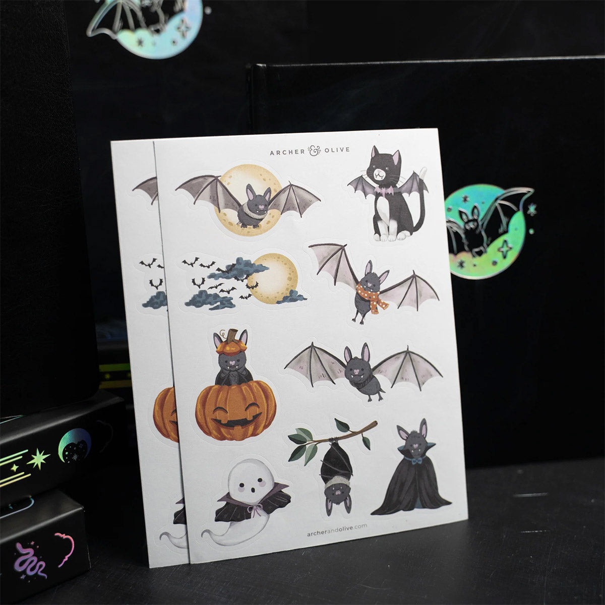 Archer & Olive Stickers - Cute Bat - Sfeer impressies
