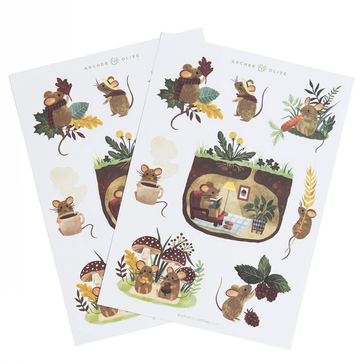 Archer & Olive Stickers - Field Mouse