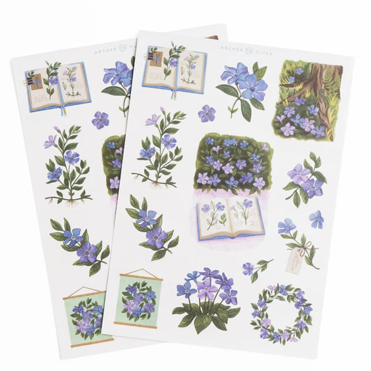 Archer & Olive Stickers - Periwinkle