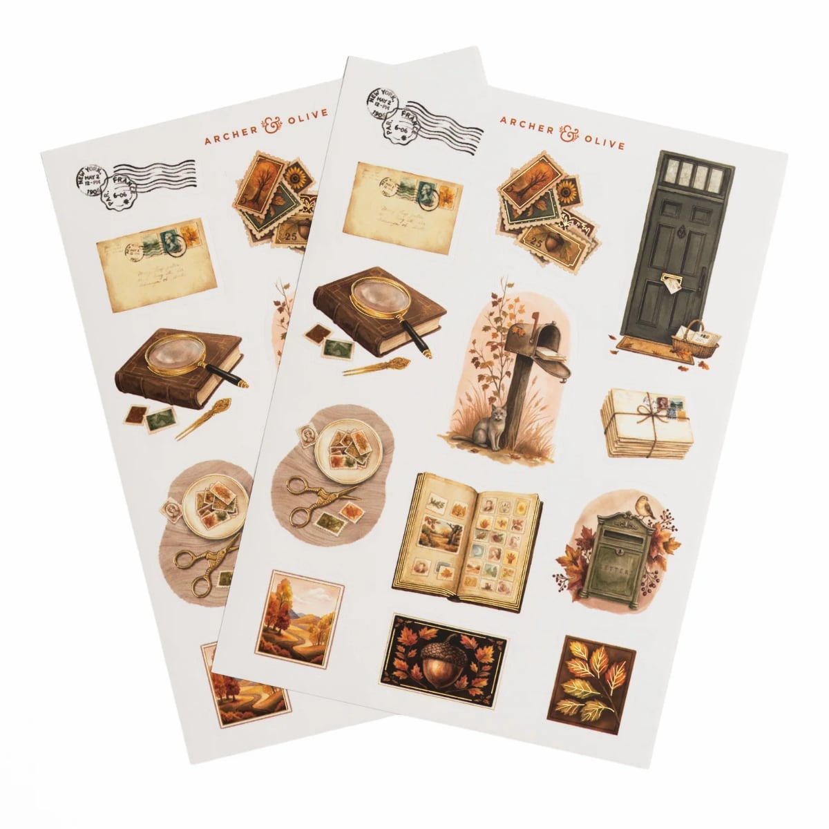 Archer & Olive Stickers - Stamp Collector