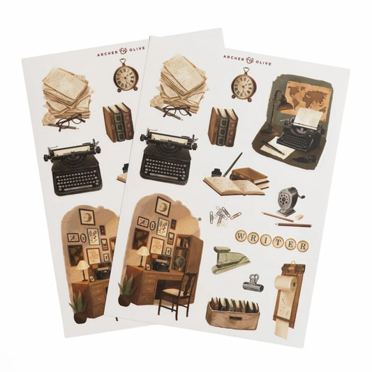 Archer & Olive Stickers - The Writer's Desk
