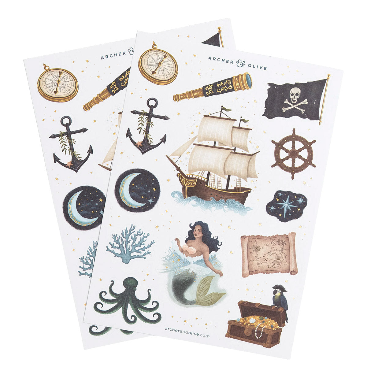 Archer & Olive Stickers - Treasure Map