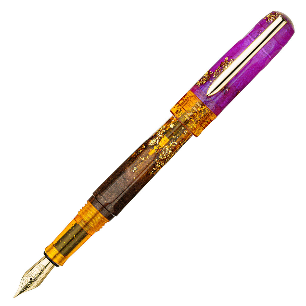 BENU Fountain Pen Talisman GT - Ametrine dop op de achterkant