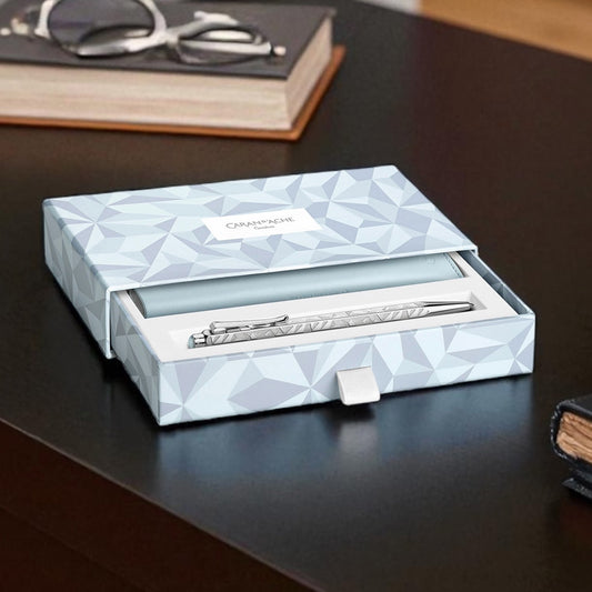 Caran d'Ache Ecridor Alpine Frost Ballpoint & Leather Case