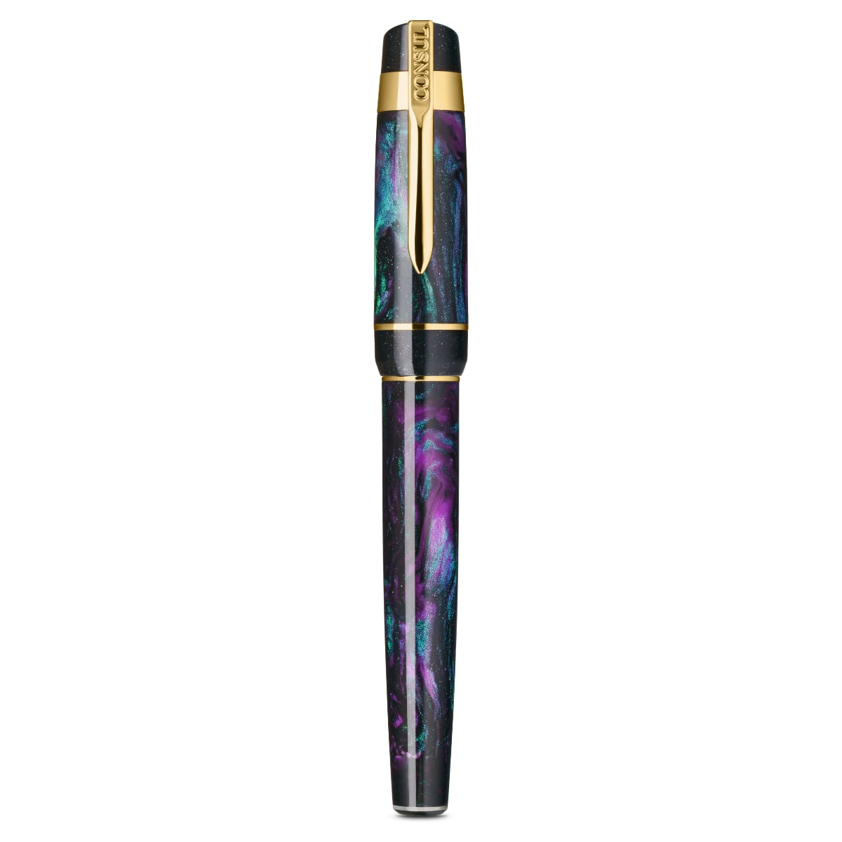 Consul Fountain Pen Guardian Abyss - Gesloten Vulpen op een witte achtergrond