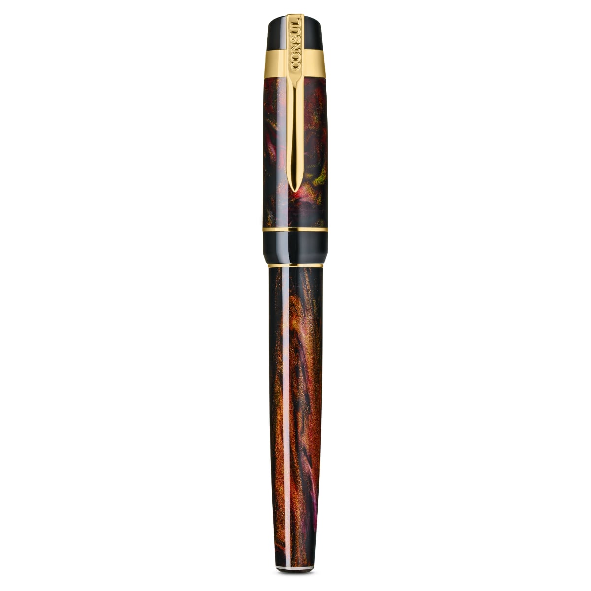 Consul Fountain Pen Guardian Ember - Vulpen met Dop op een Witte Achtergrond