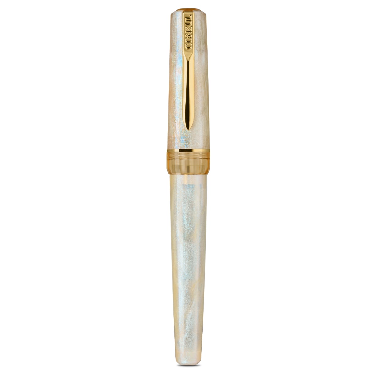 Consul Fountain Pen Origin Alabaster - Vulpen met dop op een witte achtergrond