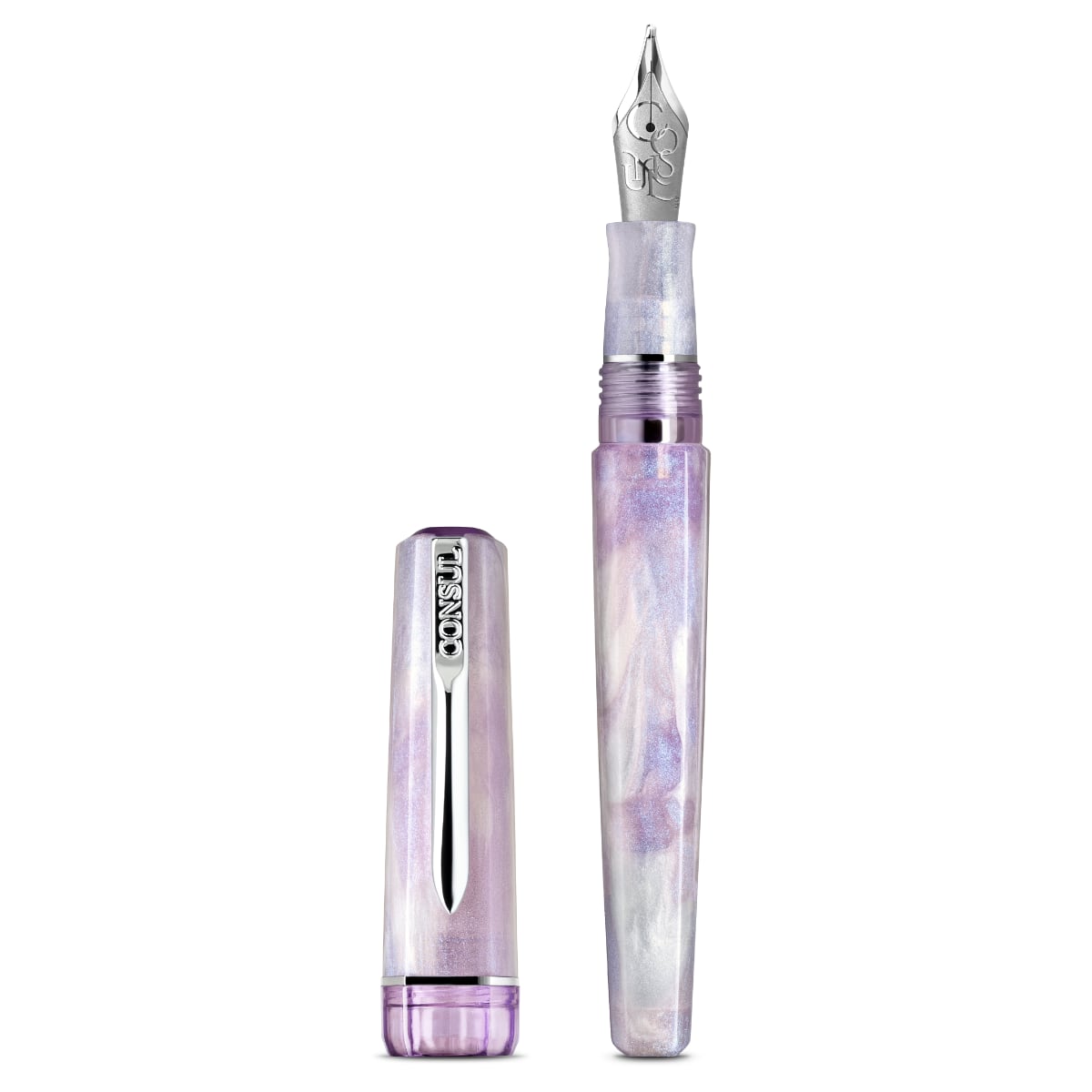 Consul Fountain Pen Origin Vesper - Vulpen Open op witte achtergrond