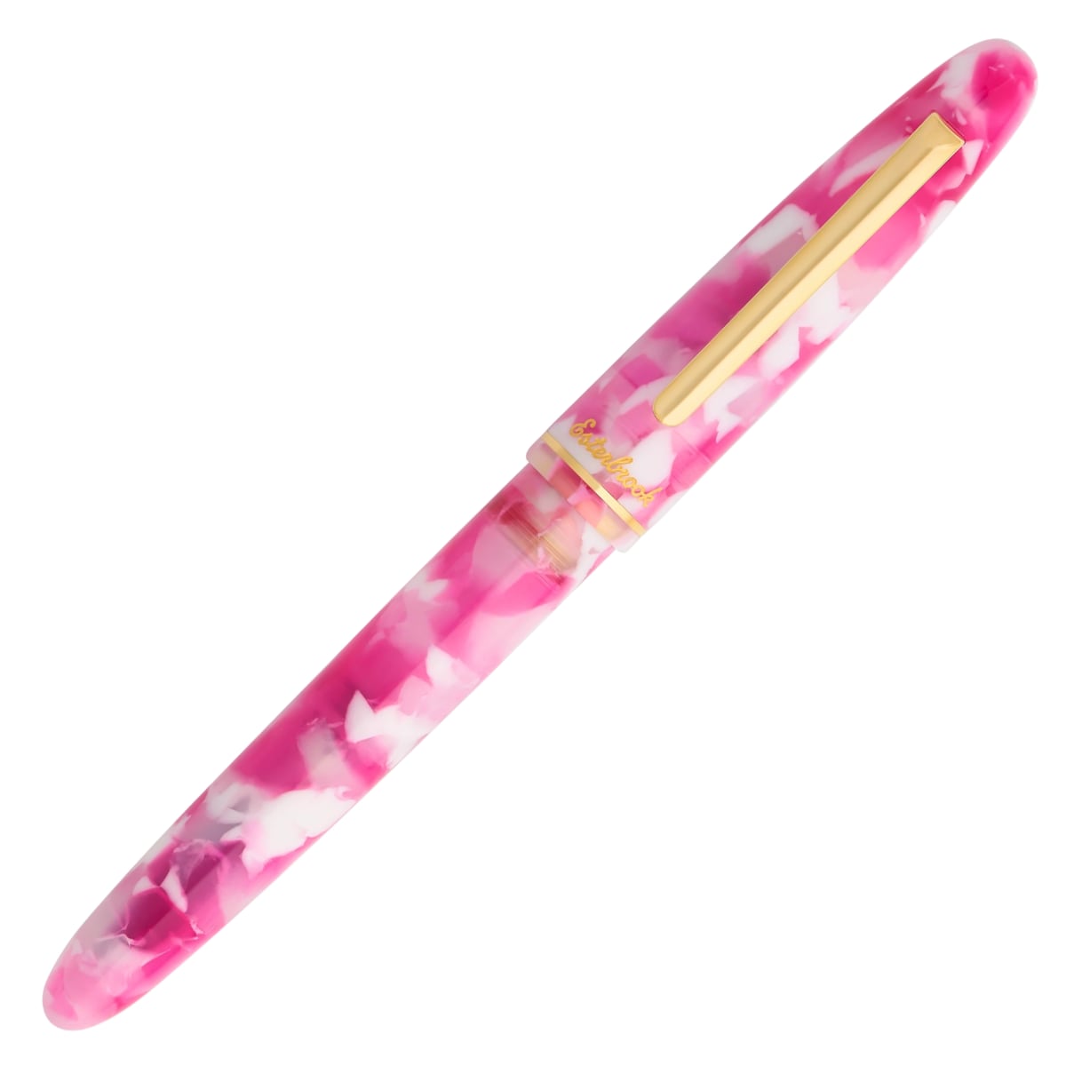 Esterbrook Estie Bestie Bubble Gum Pink GT Fountain Pen - Vulpen met dop op een witte achtergrond